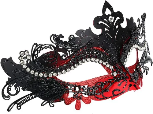 Vista 6 de Hoshin - Máscara para baile de máscaras, decoraciones de Mardi Gras, máscaras venecianas para mujer