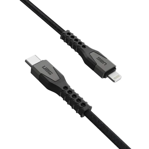 Vista 4 de URBAN ARMOR GEAR UAG - Cable USB-C a Lightning de núcleo de Kevlar resistente de 5 pies, 30 W, certificado MFi, cargador rápido reforzado