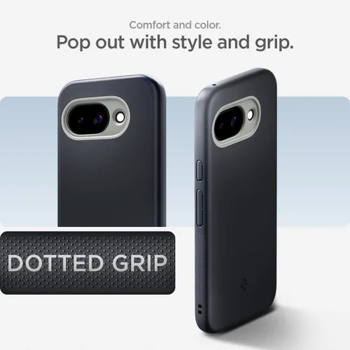 Vista 3 de Spigen para Pixel 9a, Funda Nano Pop MagFit (2025) [Compatible con accesorios MagSafe] - Negro y sésamo (2025)