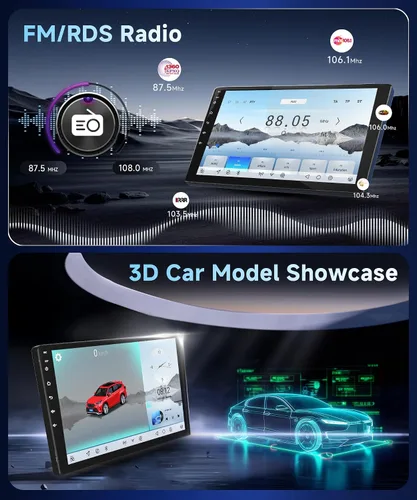 Vista 5 de 8Core4+64G Estéreo de coche para Toyota Avalon 2006-2010 Wireless CarPlay/Android Auto Android Radio con Qualcomm 9 pulgadas IPS pantalla táctil