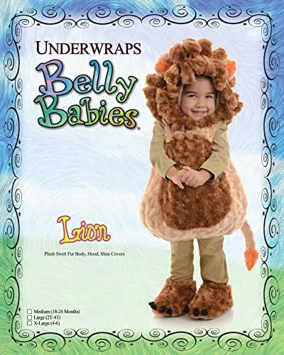 Vista 7 de Underwraps Disfraz para bebés de vientre de león