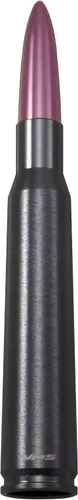 Vista 4 de VMS Racing 50 Cal Caliber - Antena de bala con punta de metal rosa, calibre pesado, mecanizado CNC, de aluminio, compatible con Dodge Ram 1500 2500