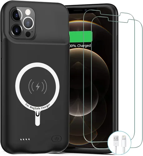 Vista 11 de Funda de batería para iPhone 11, funda de carga portátil recargable de 10000 mAh mejorada con carga inalámbrica compatible con iPhone 11