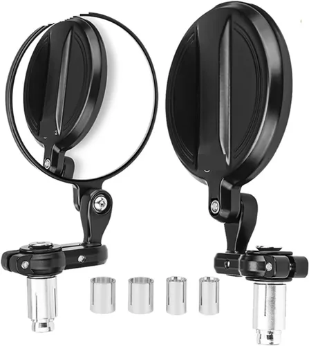 Vista 3 de Espejo de motocicleta compatible con MT07 MT09 R1 R3 compatible con Cafe Racer CB125R CBF125 Z900 Z750 Scooter Espejo de bicicleta