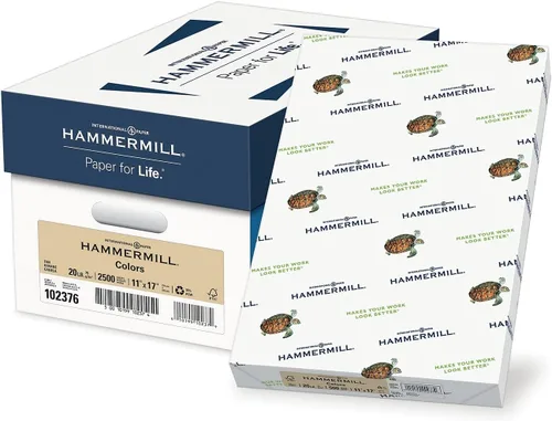 Vista 34 de Hammermill - Papel de color, papel de impresora color ante de 20 libras, 8.5 x 11 pulgadas - 1 resma (500 hojas), fabricado en los Estados Unidos