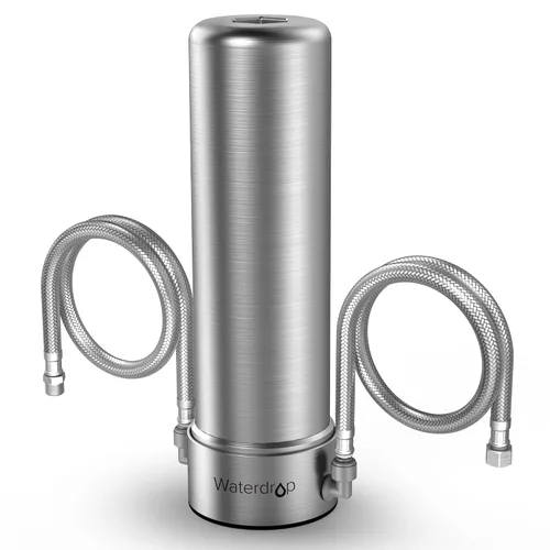 Vista 10 de Waterdrop AP13 Filtro de agua debajo del fregadero y filtro de agua para refrigerador 2-en-1, Sistema de filtro de agua en línea para refrigerador