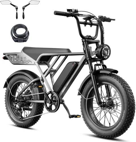 Vista 10 de Jasion RetroVolt Pro Electric Bike,52v 20Ah,90-Mile Range,38MPH,Fat Tire Pavonado