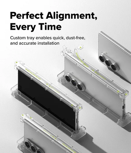 Vista 4 de Ringke Hinge Dual Easy Pro Film compatible con Samsung Galaxy Z Fold 7 Protector de bisagra (no protector de pantalla), cubierta adhesiva de TPU