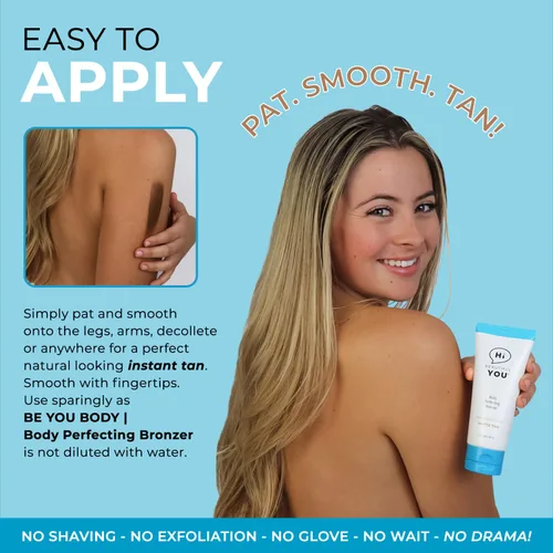 Vista 6 de Del creador de belleza per fekt, bronceador perfeccionador para el cuerpo y las piernas Instante, saludable, impermeable, lavado. Sin DHA