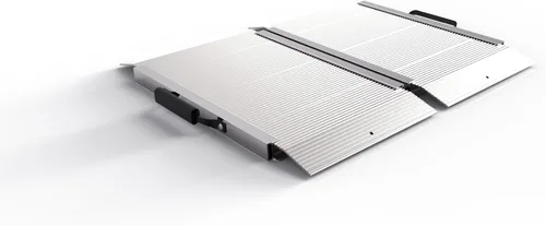 Vista 9 de EZ-ACCESS TRAVERSE Rampa plegable de aluminio de una sola pieza, rampas de carga portátiles para sillas de ruedas, motocicletas, tractores de césped