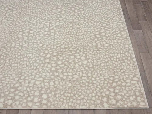 Vista 7 de Abani Alfombra de área con estampado de guepardo beige, colección Arto - Alfombra de acento contemporánea y duradera (2'2" x 8')