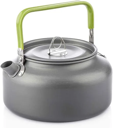 Vista 11 de Hervidor de té para acampar, cafetera de 27 fl oz/0.8 L, cafetera para campamento