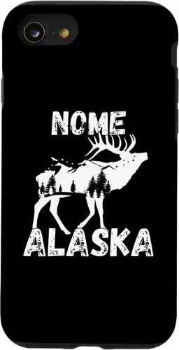 Vista 8 de Funda de recuerdo para iPhone 12 Mini Retro Nome AK Alaska City Apparel Souvenir