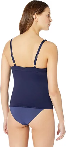 Vista 3 de Anne Cole Women's Standard Twist Front Underwire Cup Sized Tankini Swim Top