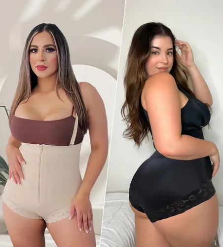 Vista 7 de YIANNA Fajas Colombianas - Fajas moldeadoras para mujer, con control de abdomen, alta compresión, moldeador de cuerpo con gancho en la entrepierna