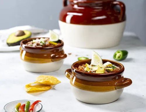Vista 3 de KooK Tazón de Sopa de Cebolla Francesa, Sopa de Cebolla Francesa, Jarra, Tazón Apto para Horno, Cerámica, Asas, Gres, Lavavajillas, Microondas, Apto