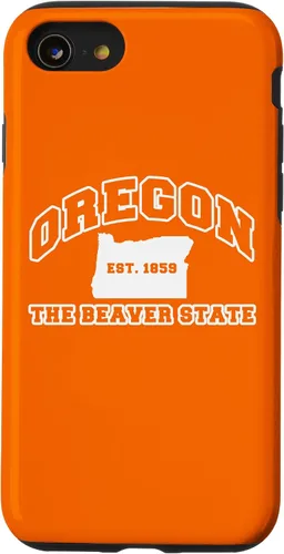Vista 18 de iPhone 16 Oregon Souvenir Vacation Est 1859 The Beaver State Adults Case