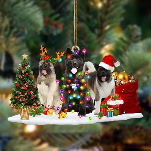 Vista 109 de Nazenti Adorno de Navidad personalizado con amigos Affenpinscher – Adorno de perro personalizado para amantes de las mascotas, acrílico plano