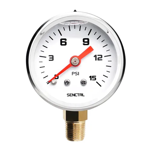 Vista 6 de SENCTRL Kit de manómetro de presión de combustible de 15 PSI para línea de combustible de 3/8, esfera negra, motores de carburador, motores