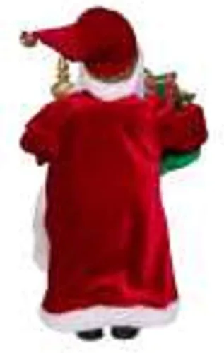 Vista 5 de Kurt Adler Kringle Klaus Santa elegante de 17 pulgadas con personal y bolsa de regalos