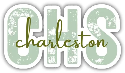 Vista 8 de CHS Charleston - Adhesivo de viaje con código del aeropuerto de Carolina del Sur, varios colores, cuaderno planificador de botellas de agua