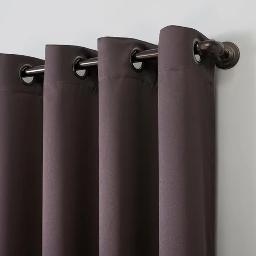 Vista 36 de Sun Zero Nordic - Juego de 2 paneles de cortinas con ojales de grado teatral extremo 100% opacas, 104" x 96" (2* 52" x 96"), cortinas opacas blanco