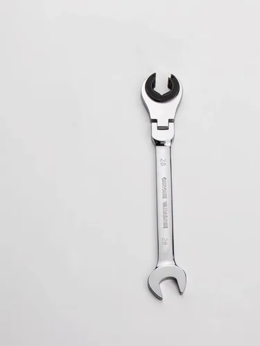 Vista 23 de FLZOSPER Llave de tubo SAE Fix de 1/2 pulgada, llave de engranajes de cabeza flexible, llave combinada de trinquete