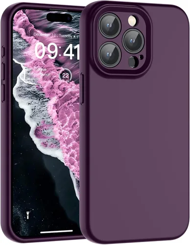 Vista 81 de SUPFINE - Funda diseñada para iPhone 12, silicona líquida premium con [forro de microfibra suave antiarañazos][protección de cámara mejorada], funda