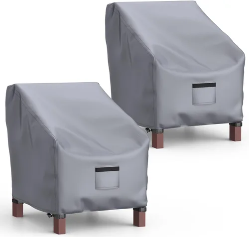 Vista 8 de Mrrihand - Fundas impermeables para sillas de patio, fundas para asiento profundo, resistentes al aire libre