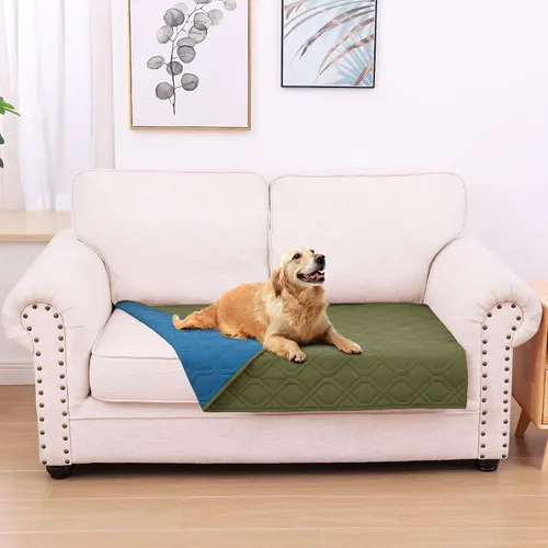 Vista 51 de hyha - Manta impermeable para cama de perro, mantas suaves para mascotas, funda impermeable para sofá para perros, fundas reversibles lavables