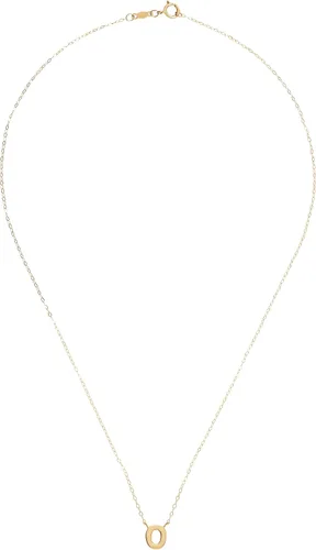 Vista 3 de Welry Collar con colgante de inicial en oro amarillo de 14 quilates, 17.2in, no conocido