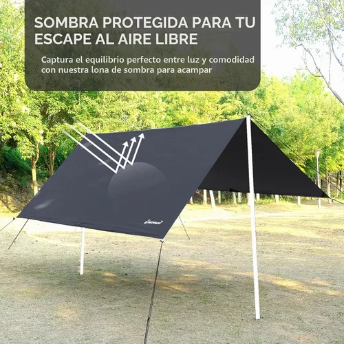 Vista 7 de Clostnature Waterproof Camping Tarp for Tent, Ultralight Hammock Rain Fly