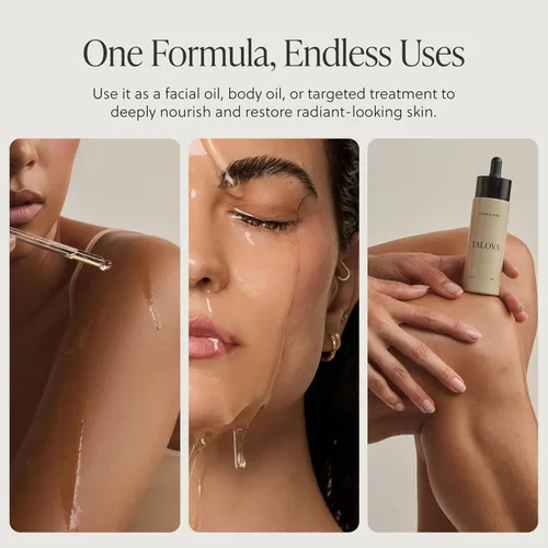 Vista 6 de Elixir botánico de 2 onzas, hidratante de aceite facial botánico, natural y limpio, antienvejecimiento, aceite facial hidratante con jojoba, suero