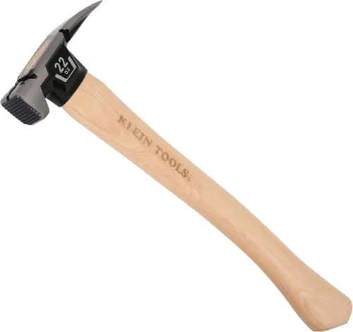 Vista 19 de Klein Tools H80718 Martillo de garra recta con cabeza lisa, 18 onzas, mango de agarre antideslizante de fibra de vidrio con orificio de sujeción, 15