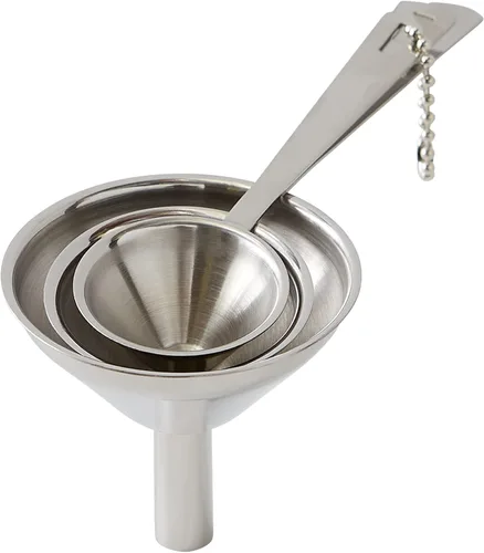 Vista 8 de Embudo de acero inoxidable, para rellenar frascos angostos y botellas, 1 unidad