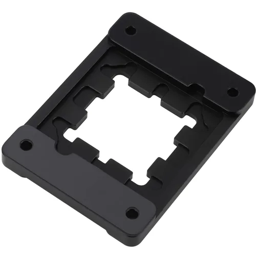 Vista 4 de Marco seguro AM5 negro, marco de contacto de CPU anti-flexión para zócalo AMD Marco de contacto de CPU AM5 de aluminio negro con placa de presión