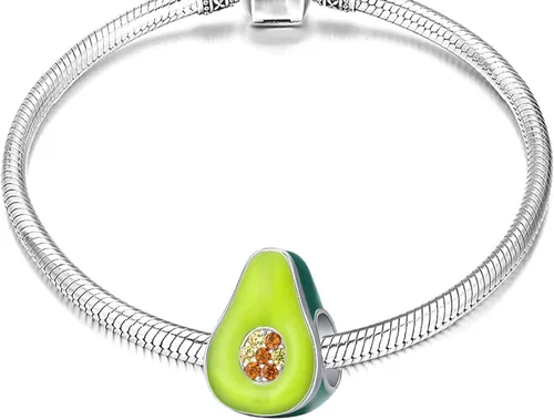 Vista 3 de Encantos de corazón de lazo, exquisitos abalorios de corazón de amor con circonita cúbica transparente para mujeres, pulseras para bricolaje