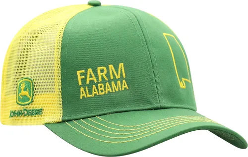 Vista 104 de John Deere Gorra de béisbol con logotipo y malla trasera con contraste, para hombre