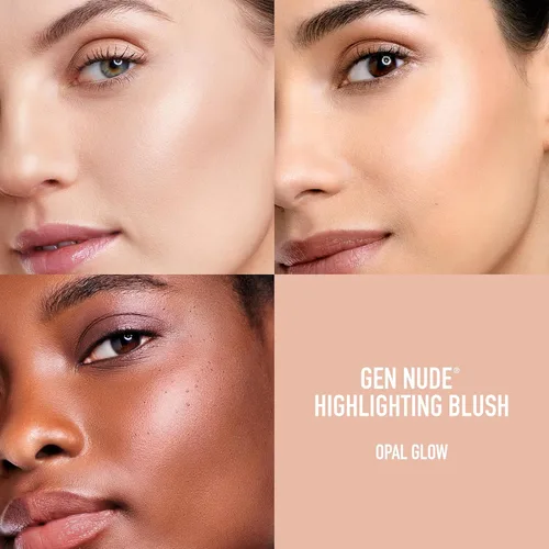 Vista 14 de bareMinerals Gen Nude - Rubor resaltador, color malva brillante, 0.14 oz