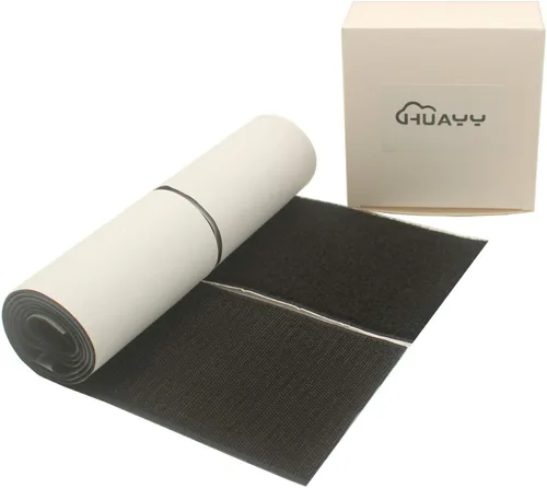 Vista 14 de HUAYY 1 pulgada de ancho y 4.5 yardas de largo, hojas autoadhesivas de estilo de gancho y bucle, parche de nailon con pegamento súper adhesivo