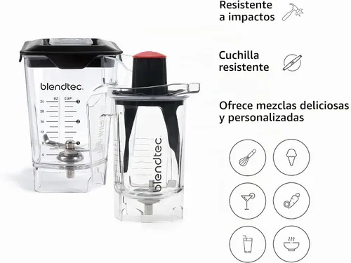 Vista 5 de Blendtec Mini paquete de tarros WildSide+ y 37oz* Twister de 46oz