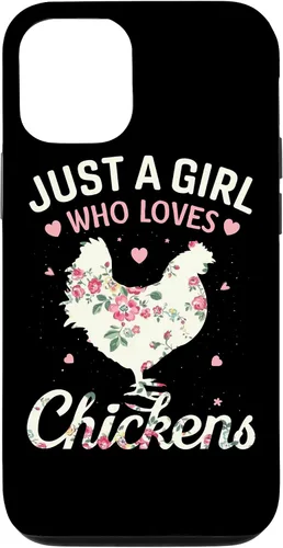 Vista 28 de Just A Girl Who Loves Chickens, Floral Farmer Girl Case for iPhone 17