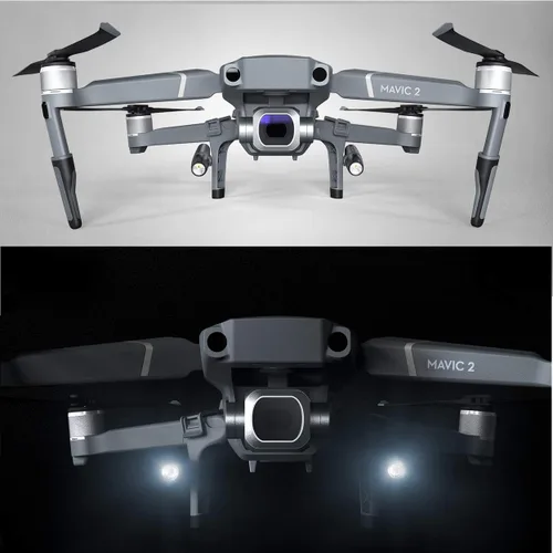Vista 5 de PGYTECH Mavic 2 - Juego de luces LED para tren de aterrizaje para DJI Mavic 2 Pro Zoom (sin baterías)