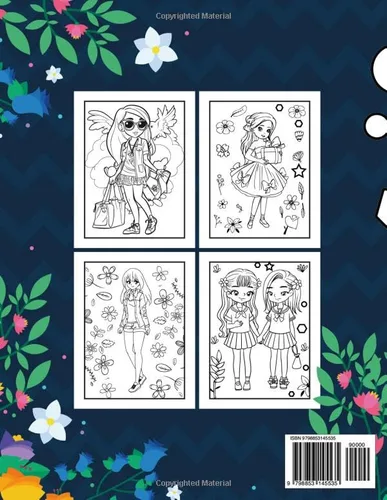 Vista 2 de Fashion Coloring pages for girl Fashion Style for Girls Ages 7-12