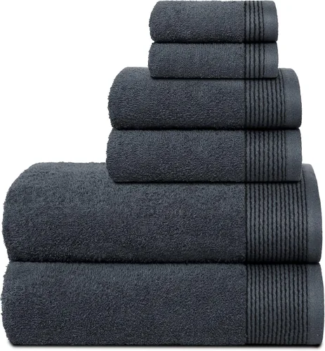 Vista 49 de Belizzi Home Juego de 3 toallas de algodón ultra suave, contiene una toalla de baño de 28 x 55 pulgadas, una toalla de mano de 16 x 24 pulgadas y un