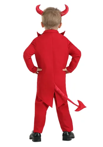 Vista 2 de Disfraz de Diablo Rojo para Niños Pequeños Multicolor