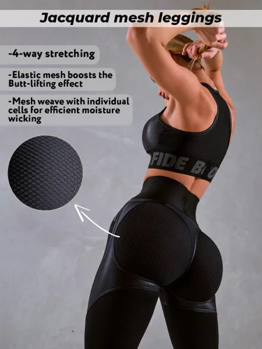 Vista 5 de Bona Fide Leggings con levantamiento de glúteos para mujer, leggings de cintura alta, control de abdomen, pantalones de yoga para entrenamiento