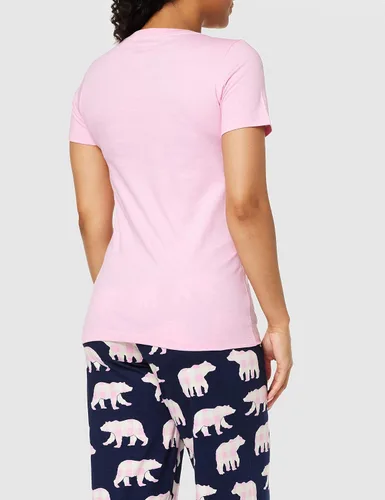 Vista 4 de Little Blue House by Hatley Camiseta de pijama de manga corta para mujer, Azul