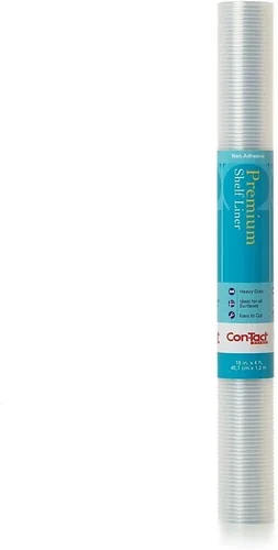 Vista 7 de Con-Tact Brand Premium Plus - Forro no adhesivo para estantes, resistente y multifuncional, 12 x 6 pies, Nova Crystal Clear, paquete de 1 rollo