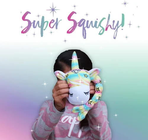 Vista 4 de END SOURCE UniSparkle - Peluche de unicornio esponjoso Bonito diseño y dulce perfumado 8 pulgadas de felpa exprimible